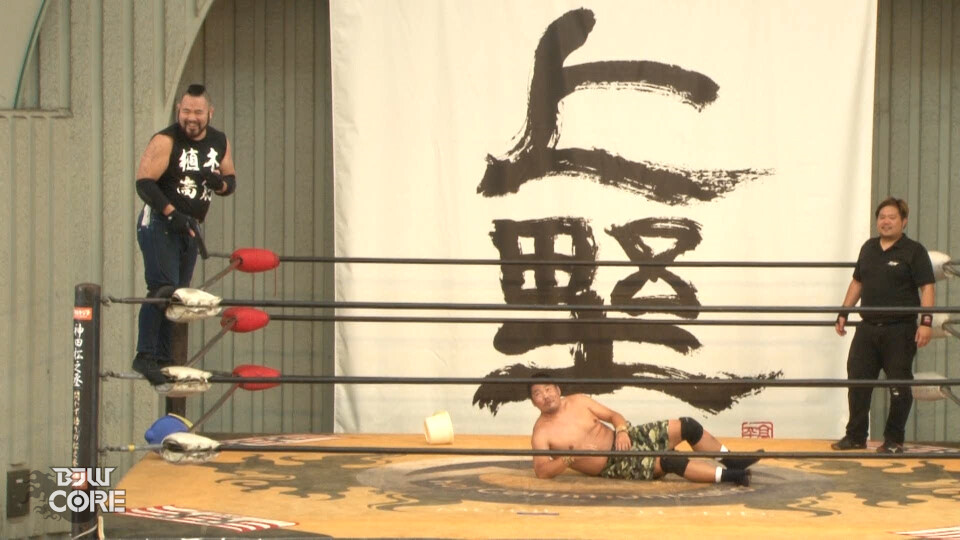 02 植木嵩行&佐久田俊行&星野勘九郎 vs バラモンシュウ&バラモンケイ&谷口裕一