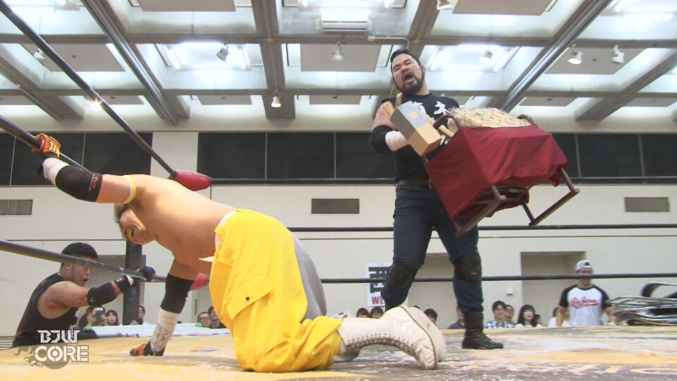 06 【横浜SS6人タッグ選手権試合】(C)高橋匡哉&植木嵩行&佐久田俊行 vs 伊東竜二&宮本裕向&星野勘九郎