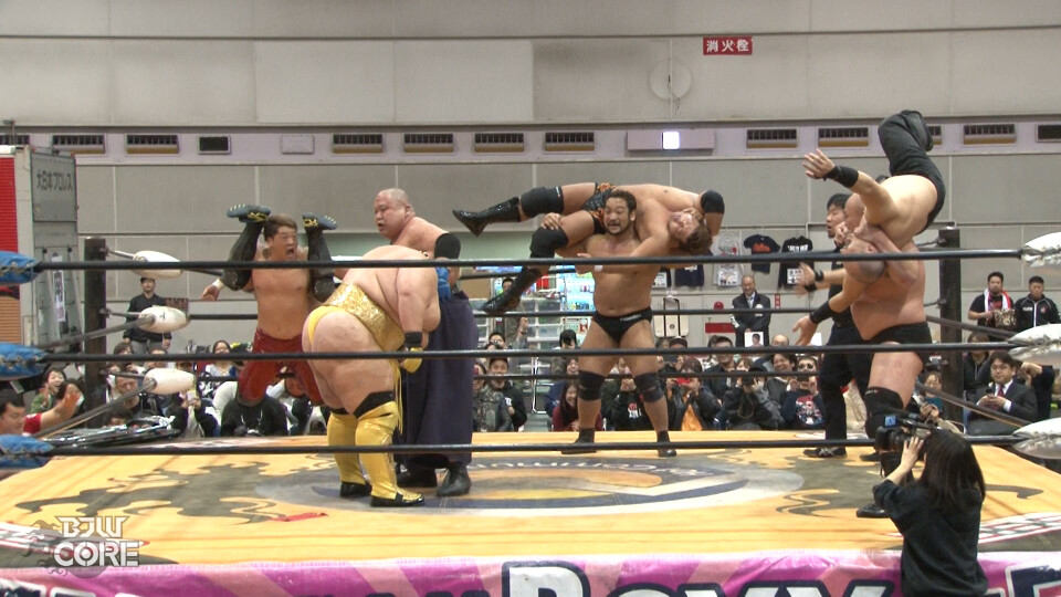 03 関本大介&岡林裕二&アブドーラ・小林&伊東竜二 vs 浜亮太&中之上靖文&河上隆一&菊田一美