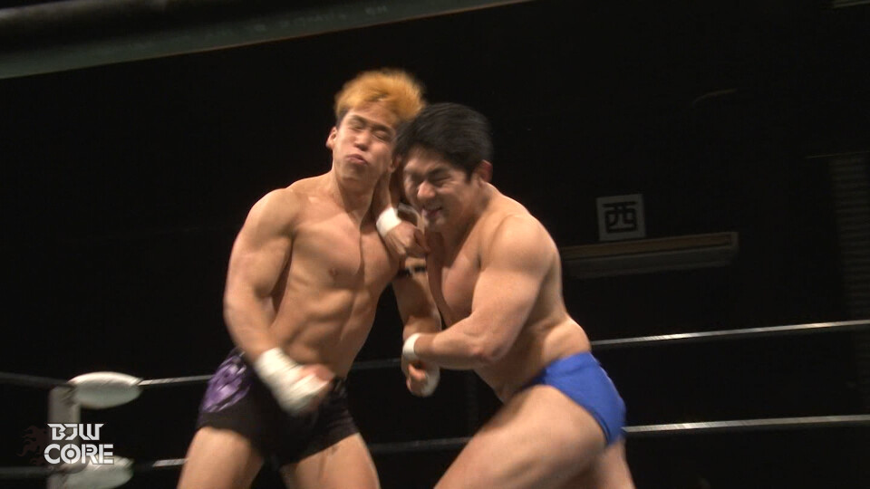 02 ツトムオースギ&ヘラクレス千賀&青木優也 vs 橋本和樹&吉野達彦&関札皓太
