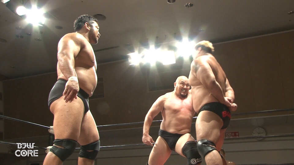 07 岡林裕二&関本大介&中之上靖文 vs 火野裕士&河上隆一&菊田一美